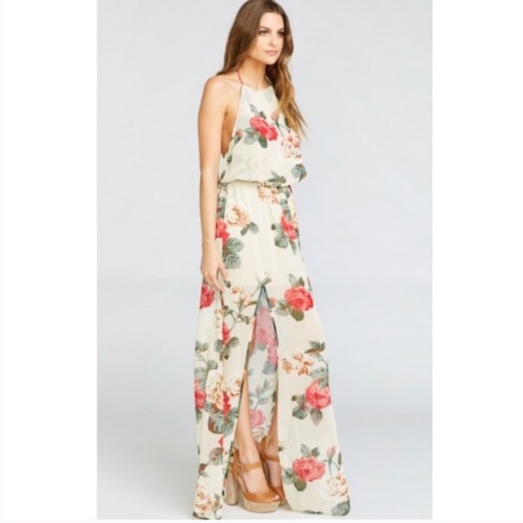 Show Me Your MuMu Dresses & Skirts - Show Me Your Mumu Maxi Halter Sleeveless Dress XXS